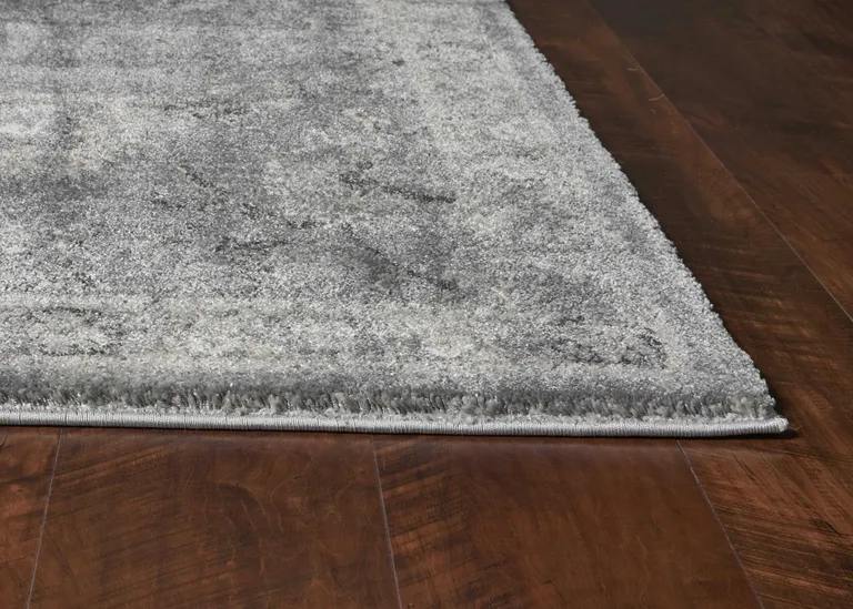 Polypropylene Grey Area Rug Photo 5