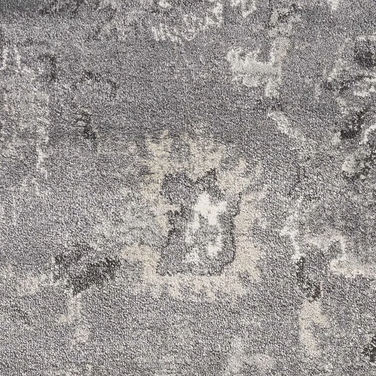 Polypropylene Grey Area Rug Photo 2