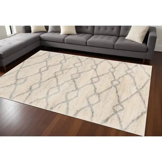 Gray and Ivory Area Rug Photo 1