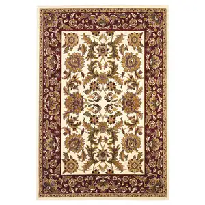 Photo of Polypropylene Ivory or Red Accent Rug