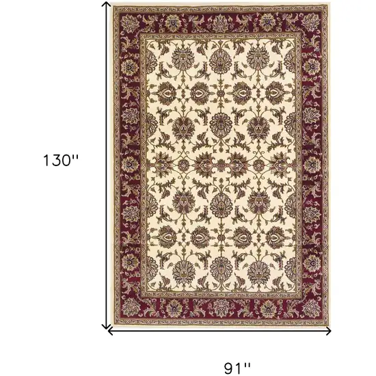 Red and Ivory Area Rug Photo 3