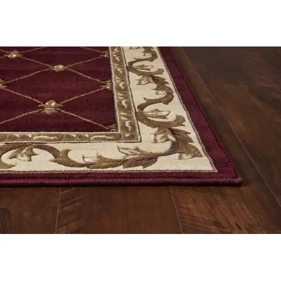 Polypropylene Red Area Rug Photo 4