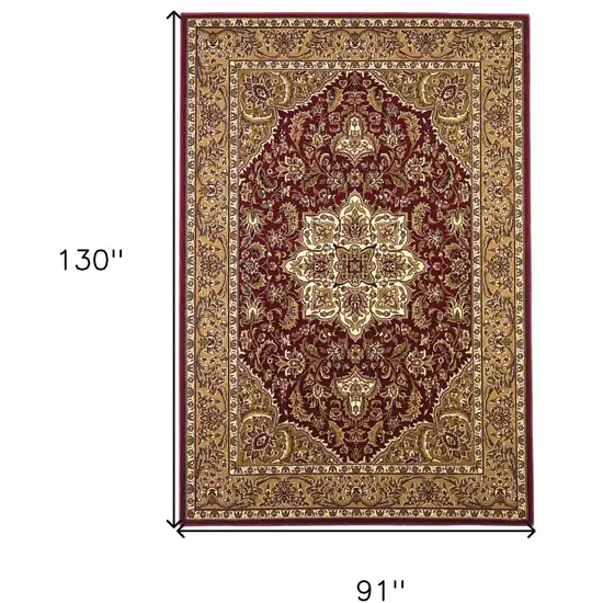 Polypropylene Red Or  Beige Area Rug Photo 3