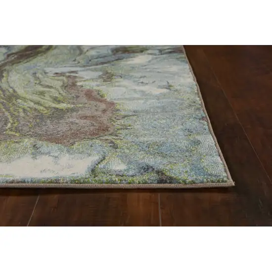 Polypropylene Seafoam Area Rug Photo 4