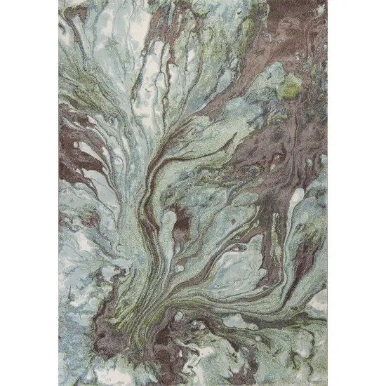 Polypropylene Seafoam Area Rug Photo 1