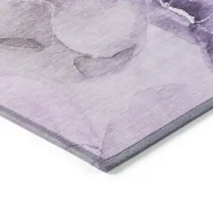 Photo of Purple Abstract Washable Non Skid Indoor Outdoor Area Rug