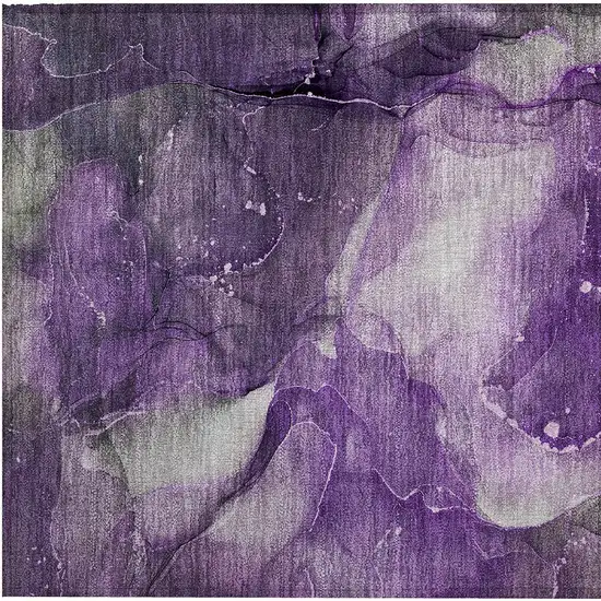 Purple Abstract Washable Non Skid Indoor Outdoor Area Rug Photo 7