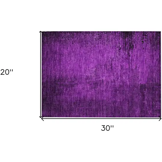 Purple Abstract Washable Non Skid Indoor Outdoor Area Rug Photo 3