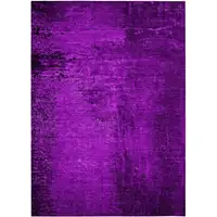 Photo of Purple Abstract Washable Non Skid Indoor Outdoor Area Rug