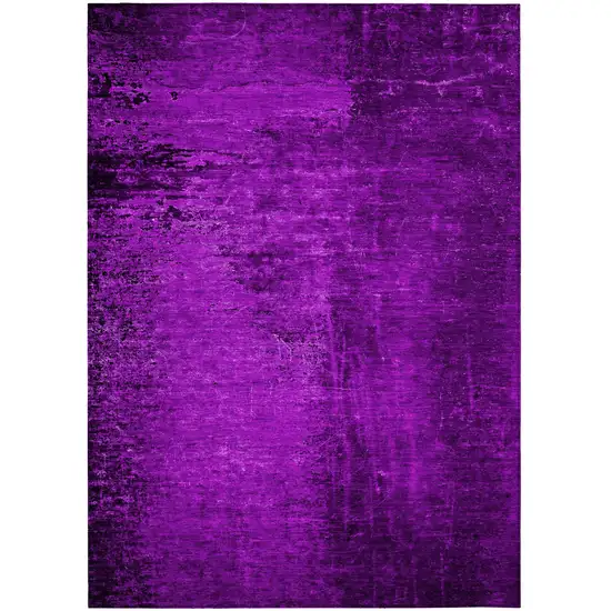 Purple Abstract Washable Non Skid Indoor Outdoor Area Rug Photo 2