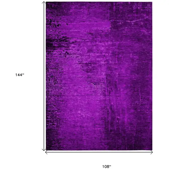 Purple Abstract Washable Non Skid Indoor Outdoor Area Rug Photo 3