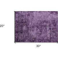 Photo of Purple Abstract Washable Non Skid Indoor Outdoor Area Rug