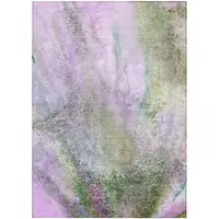 Photo of Purple Abstract Washable Non Skid Indoor Outdoor Area Rug