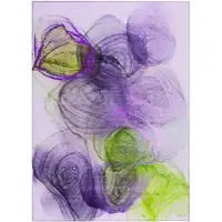 Photo of Purple Abstract Washable Non Skid Indoor Outdoor Area Rug