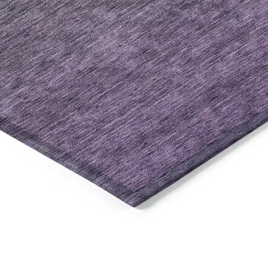 Purple Charcoal And Green Ombre Washable Indoor Outdoor Area Rug Photo 5