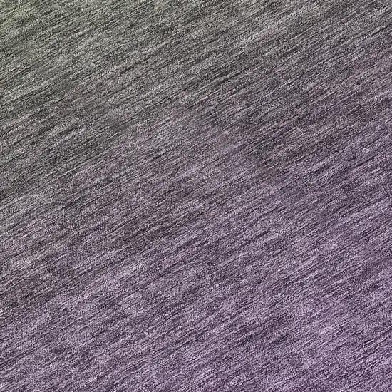 Purple Charcoal And Green Ombre Washable Indoor Outdoor Area Rug Photo 8