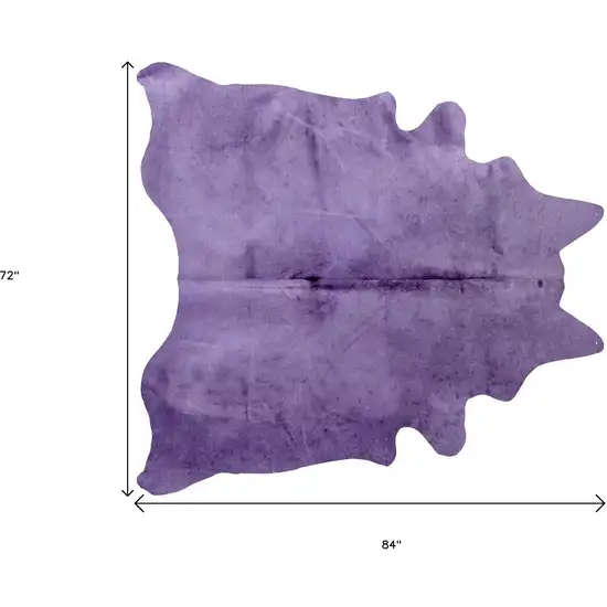 Purple Cowhide Cowhide Area Rug Photo 3