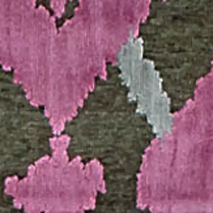 Purple Gray and Taupe Geometric Power Loom Area Rug Photo 8