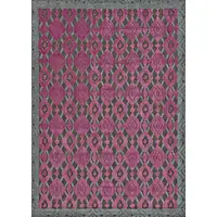 Photo of Purple Gray and Taupe Geometric Power Loom Area Rug