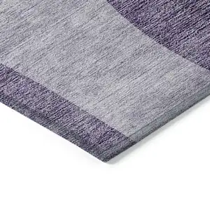 Photo of Purple Lavender And Eggplant Abstract Washable Indoor Outdoor Area Rug