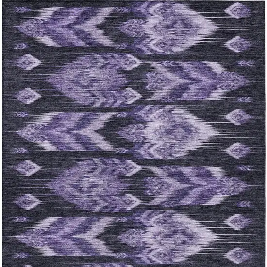 Purple Lavender And Plum Southwestern Washable Indoor Outdoor Area Rug Photo 6