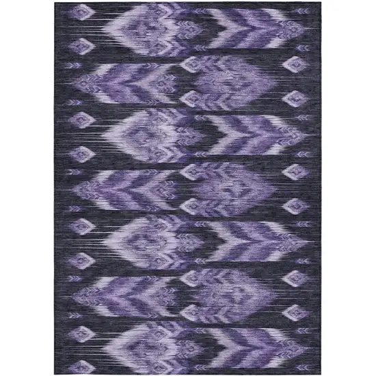 Purple Lavender And Plum Southwestern Washable Indoor Outdoor Area Rug Photo 7