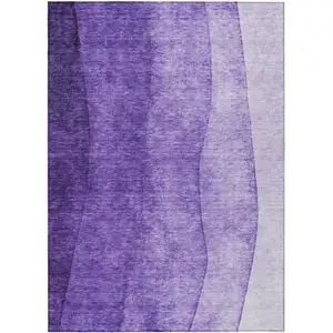 Photo of Purple Lilac And Lavender Ombre Washable Indoor Outdoor Area Rug