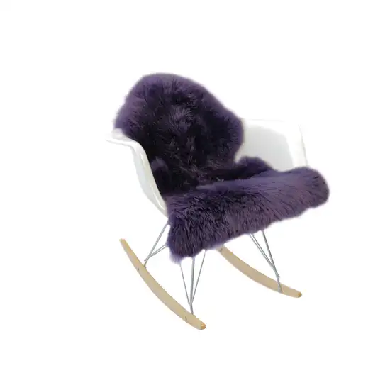 Purple New Zealand Natural Sheepskin Rug Photo 3