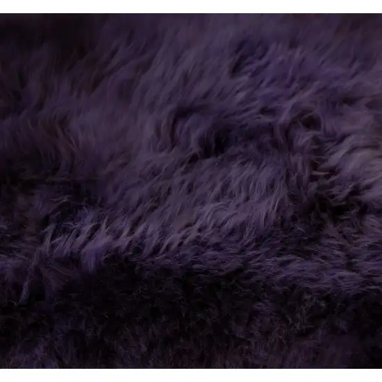 Purple New Zealand Natural Sheepskin Rug Photo 2