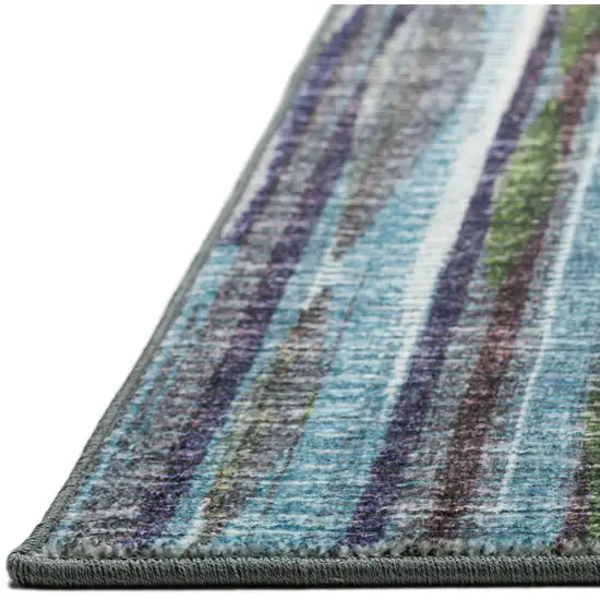 Purple Ombre Tufted Handmade Runner Rug Photo 7