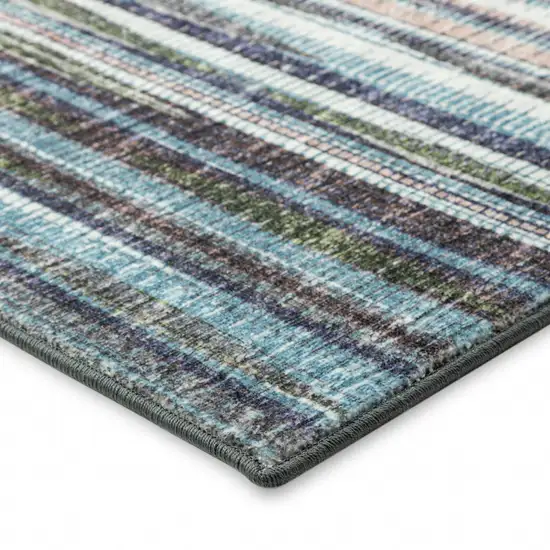 Purple Ombre Tufted Runner Rug Photo 4