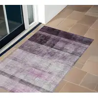 Photo of Purple Ombre Washable Non Skid Indoor Outdoor Area Rug