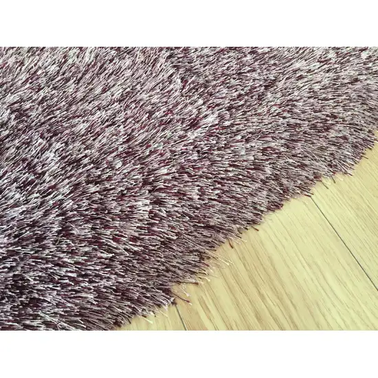 Purple Shag Hand Tufted Area Rug Photo 7