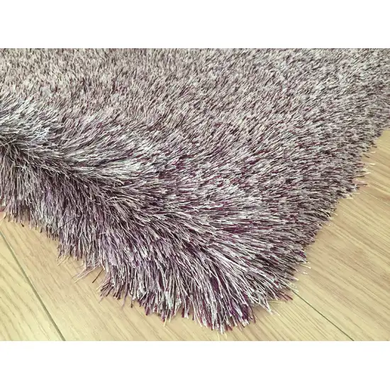 Purple Shag Hand Tufted Area Rug Photo 4