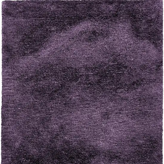 Purple Shag Hand Tufted Area Rug Photo 4