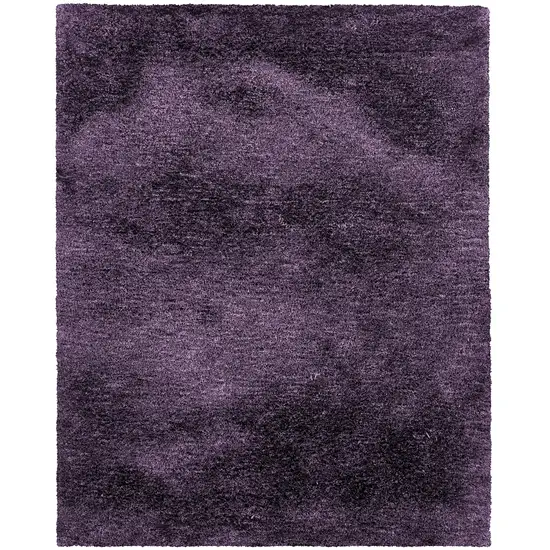 Purple Shag Hand Tufted Area Rug Photo 5