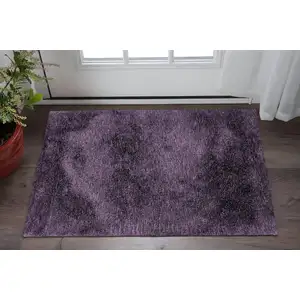 Photo of Purple Shag Hand Tufted Area Rug