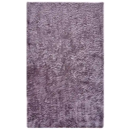 Purple Shag Tufted Handmade Area Rug Photo 1