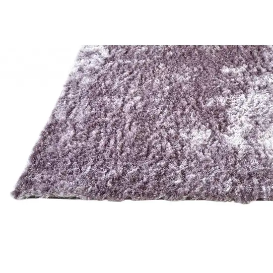 Purple Shag Tufted Handmade Area Rug Photo 5