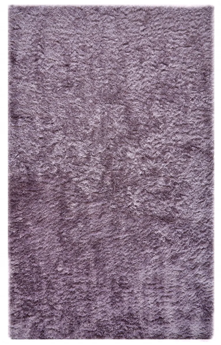 Purple Shag Tufted Handmade Area Rug Photo 1