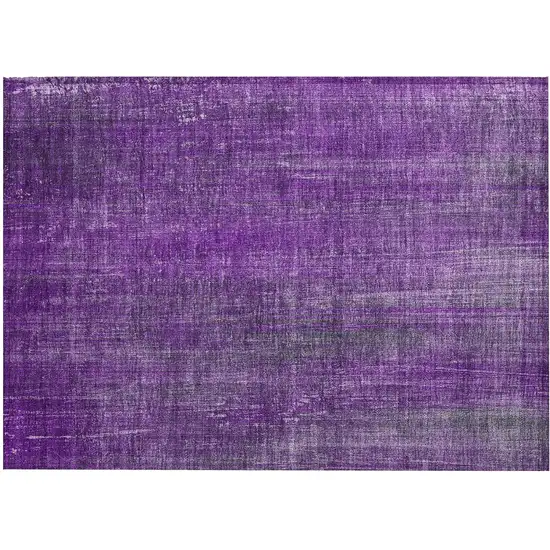 Purple Striped Washable Non Skid Indoor Outdoor Area Rug Photo 2