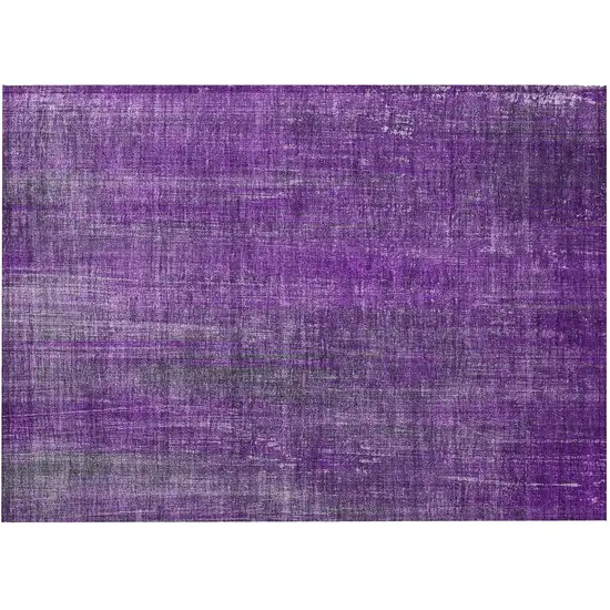 Purple Striped Washable Non Skid Indoor Outdoor Area Rug Photo 5