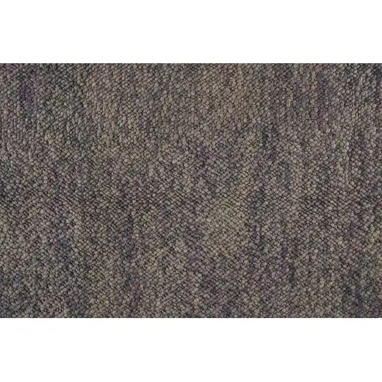 Purple Taupe And Gray Wool Hand Woven Distressed Stain Resistant Area Rug Photo 3