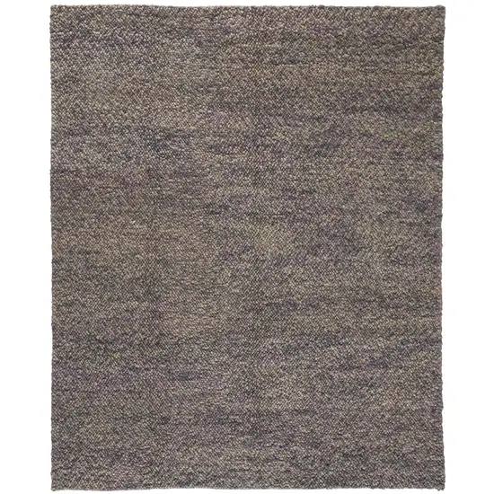 Purple Taupe And Gray Wool Hand Woven Distressed Stain Resistant Area Rug Photo 1