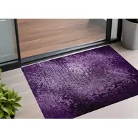 Photo of Purple Washable Non Skid Indoor Outdoor Area Rug