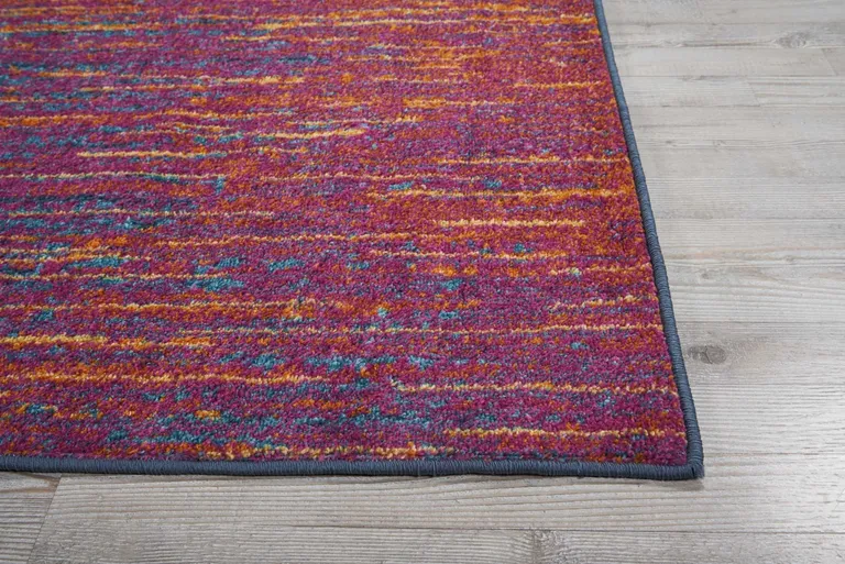 Rainbow Abstract Striations Area Rug Photo 5