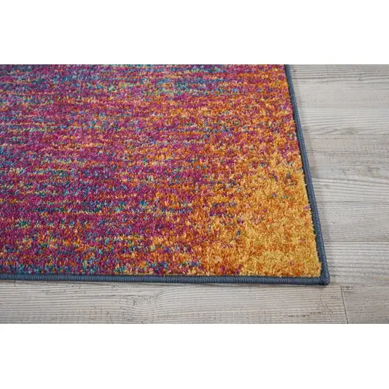 Rainbow Abstract Striations Scatter Rug Photo 6