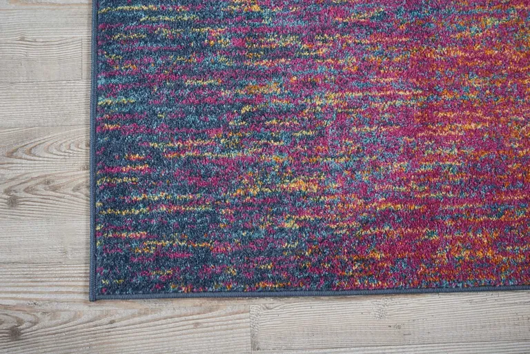 Rainbow Abstract Striations Scatter Rug Photo 3