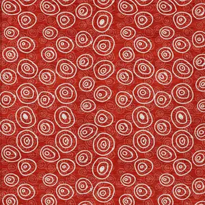 Photo of Red And Ivory Geometric Washable Indoor Outdoor Area Rug