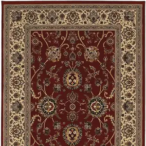 Photo of Red And Ivory Oriental Area Rug